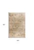 5' X 8' Champagne And Beige Damask Area Rug