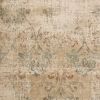 5' X 8' Champagne And Beige Damask Area Rug