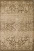 5' X 8' Beige And Tan Floral Medallion Distressed Area Rug