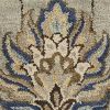 3' X 5' Gray Ivory And Brown Wool Floral Hand Tufted Area Rug