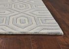 3' X 5' Gray And Tan Wool Geometric Hand Tufted Area Rug