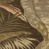 3' X 5' Brown And Beige Wool Botanical Leaves Hand Tufted Area Rug