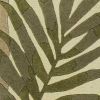 3' X 5' Ivory And Green Wool Botanical Leaves Hand Tufted Area Rug