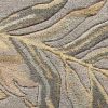 3' X 5' Gray And Taupe Wool Botanical Leaves Hand Tufted Area Rug