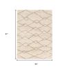 5' X 8' Ivory And Gray Chain Area Rug