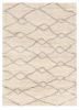 5' X 8' Ivory And Gray Chain Area Rug