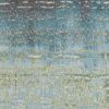 5' X 8' Blue And Green Abstract Area Rug
