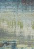 5' X 8' Blue And Green Abstract Area Rug