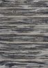5' X 8' Gray Blue And Black Abstract Area Rug