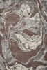 5' X 8' Brown And Ivory Abstract Area Rug