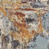 8' Beige And Tan Floral Medallion Distressed Round Rug