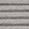 3' X 5' Brown Gray And Ivory New Zealand Lambs Wool Striped Hand Woven Area Rug