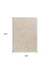 5' X 7' Sand And Beige Wool Geometric Hand Tufted Area Rug
