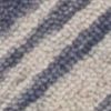 5' X 7' Blue And Beige Wool Chevron Hand Tufted Area Rug