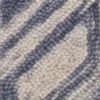 5' X 7' Blue And Beige Wool Chevron Hand Tufted Area Rug
