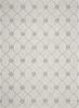 5' X 7' Ivory And Gray Wool Ogee Hand Tufted Area Rug