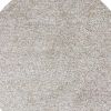 6' Ivory Hand Woven Round Rug