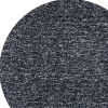 6' Black And White Hand Woven Round Rug