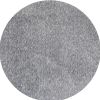 6' Gray Hand Woven Round Rug