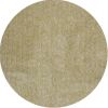 6' Yellow Hand Woven Round Rug