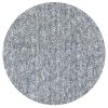 6' Slate Blue And Ivory Abstract Hand Woven Round Rug