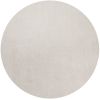 6' Ivory Round Indoor Shag Rug