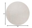 6' Ivory Round Indoor Shag Rug