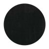 6' Espresso Shag Hand Woven Round Rug