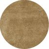 6' Gold Hand Woven Round Rug