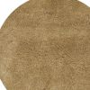 6' Gold Hand Woven Round Rug
