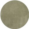 6' Sage Shag Hand Woven Round Rug