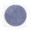 6' Purple Shag Hand Woven Round Rug