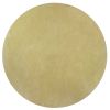 6' Canary Yellow Hand Woven Round Rug