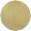 6' Canary Yellow Hand Woven Round Rug