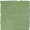 5' X 7' Green Shag Hand Woven Area Rug