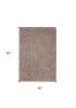 5' X 7' Beige Shag Hand Woven Area Rug