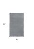 5' X 7' Gray Shag Hand Woven Area Rug