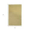 5' X 7' Canary Yellow Shag Hand Woven Area Rug