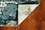 5' X 8' Silver And Charcoal Abstract Area Rug