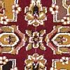 7' Red Orange And Black Quatrefoil Octagon Rug
