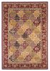 8' Red Orange And Black Quatrefoil Octagon Rug
