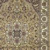 8' Beige And Ivory Floral Medallion Octagon Rug