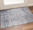 3' X 5' Slate Gray And Dark Gray Abstract Hand Loomed Area Rug