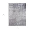 3' X 5' Slate Gray And Dark Gray Abstract Hand Loomed Area Rug