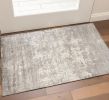 3' X 5' Beige And Ivory Abstract Hand Loomed Area Rug