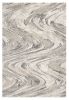 5' X 8' Gray And Tan Abstract Area Rug