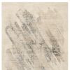 5' X 8' Ivory And Gray Abstract Area Rug