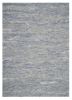 5' X 7' Blue And Beige Abstract Hand Tufted Area Rug