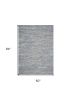 5' X 7' Blue And Beige Abstract Hand Tufted Area Rug