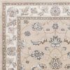 8' X 10' Beige And Ivory Floral Medallion Area Rug